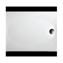 Dušas paliktnis ART 80*120 balts ar paneli un sifonu [EN]