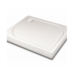 Paliktnis LARGO 80x100 balts ar paneli BEZ sifona [EN]