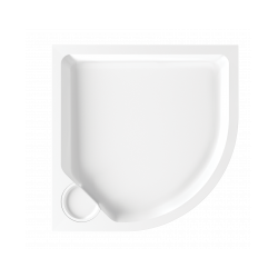 Paliktnis CLASSIC NEW RO90x90cm balts ar paneli+sifons [EN]