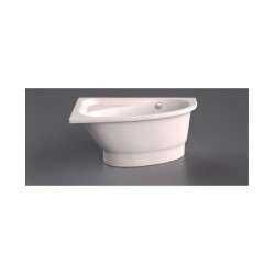 VISPOOL stūra vanna MIA 1400*900mm balta akmens masa [EN]