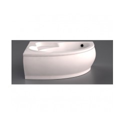 VISPOOL stūra vannas MAREA 1736*1180 (balta) ar sifonu [EN]