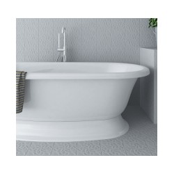 Vanna RECANTO 190x910 balta+sifons hromēts [EN]