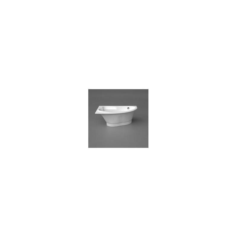 Vanna ORTE 1690x1120mm, labā, maisītāja iestrāde uz vannas malas, balta ar sifonu [EN]