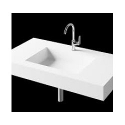 Izlietne MODO OPUS, Silkstone, balta, 120x45cm BEZ stiprinājumiem [EN]