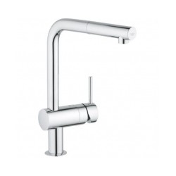 GROHE virtuves maisītāji MINTA, izvelkams 90° iztece, hroms [EN]
