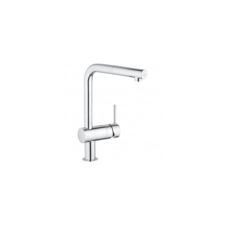 GROHE virtuves maisītāji MINTA, izvelkams 90° iztece, hroms [EN]