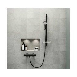 ORAS NOVA dušas termostats, melns matēts [EN]