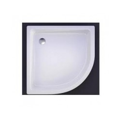 Akmens masas paliktnis R-90, 90x90x25cm pusaplis ar paneli, BEZ sifona