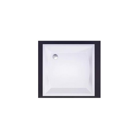 Akmens masas paliktnis K-90*90 kvadrāts ar paneli balts Vispool