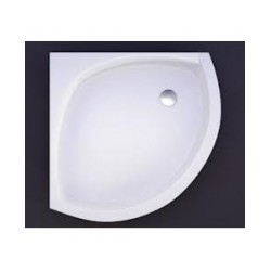 Akmens masas paliktnis C-90, 90x90x24cm ar paneli un kājām, balts Vispool