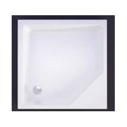 Akmens masas paliktnis KD-90*90 balts ar paneli, BEZ sifona