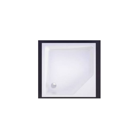 Akmens masas paliktnis KD-90*90 balts ar paneli, BEZ sifona