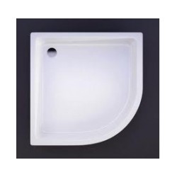 Akmens masas paliktnis R-100*100 pusap.balts ar paneli, BEZ sifona