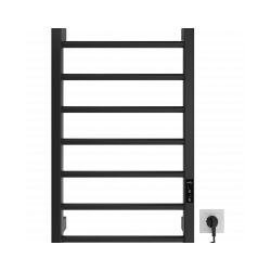 MARIO Dvieļu žāvētājs LEED elektrisks 770x430mm melns matēts