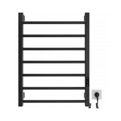 MARIO Dvieļu žāvētājs LEED elektrisks 770x530mm melns matēts