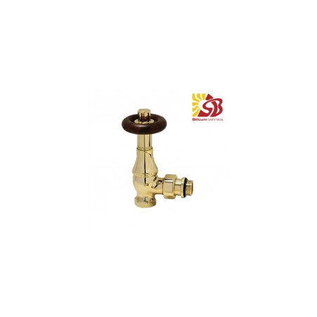 Ventiļi čuguna radiatoriem 90° bronza [EN]