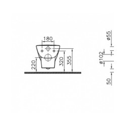 WC Pods VITRA Zentrum, piekarams bez vāka [EN]