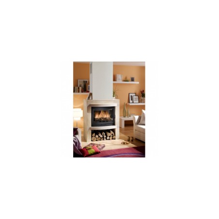 FOYER SOLO G70 kurtuve ar izliektu stiklu bez šībera 9.5kW [EN]