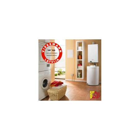 Viesmann Vitodens 100 35kW ar Vitocell 300L boileri