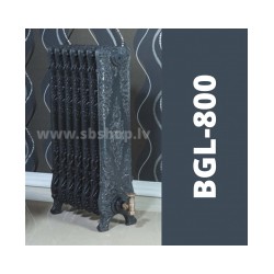 Čuguna radiatori BEIGELAI BGL-800 (10 sekc.), gruntēts melnā tonī [EN]