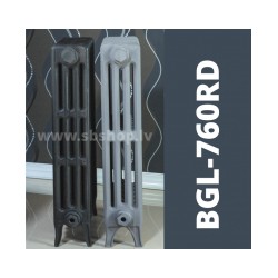 Čuguna radiatori BEIGELAI BGL-760-RD (10 sekc.) gruntēts melnā krāsā [EN]