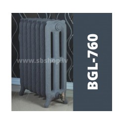 Čuguna radiatori BEIGELAI BGL-760 (9sekc.) gruntēts melnā krāsā [EN]
