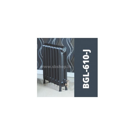 Čuguna radiators BEIGELAI BGL-610-J (10 sekc.) gruntēts melnā krāsā [EN]