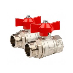 Ventīļu komplekts KERMI kolektoram 1`āra, 1" ar iekšējo vītni