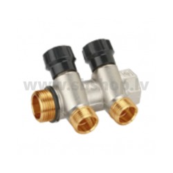 Kolektors ūdensapg.2-ceļu 1"x1/2" BUGATTI