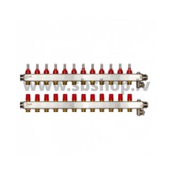 SSM-12F Kolektors 12+12ar plūsmas mērītāju 1" DANFOSS