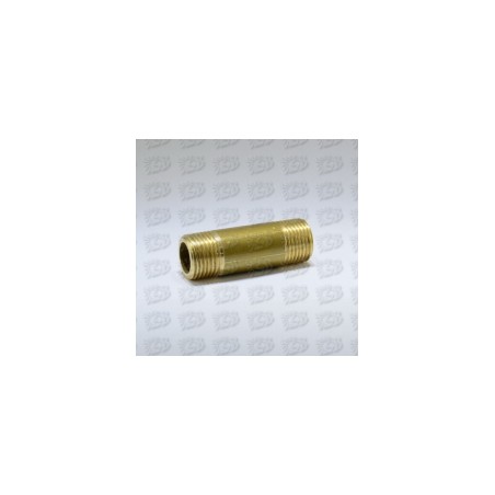 Misiņa nipelis 1/2 150mm (īsvītne)