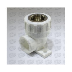 P Sienas līkums BALTS d20*1/2` plastmasas