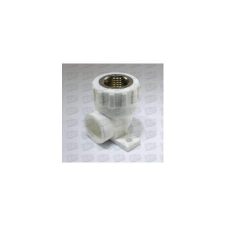 P Sienas līkums BALTS d20*1/2` plastmasas