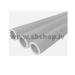 Caurule pelēka ar šķiedru PN20 d32*4.4mm apkurei un k.ūd. [EN]