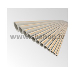 Pelēka plastmasa caurule FASER HOT S3.2 SDR7.4 D75x8.4 PP-RCT Fv-Plast [EN]