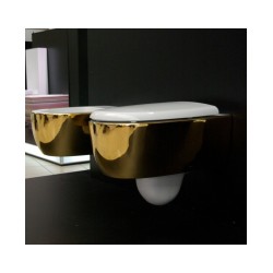 WC Pods DOT balts/zelts 250 +SC vāks 100