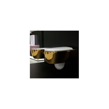 WC Pods DOT balts/zelts 250 +SC vāks 100