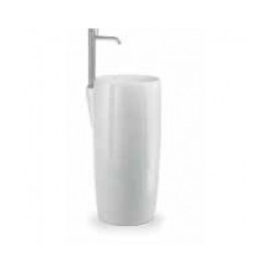 Izlietne PILLAR 87x40 ar vietu maisītājam, balta [EN]