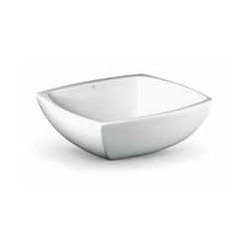 Izlietne SPOT BAG TWO 39x39 uz virsmas, balta [EN]