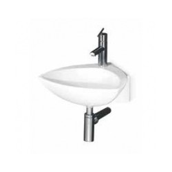 Izlietne SPOT CORNER 44x44 pie sienas, balta [EN]