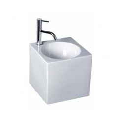 Izlietne CUBE 30x30 pie sienas, balta [EN]