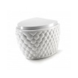 WC Pods CLASS balts/pulēts ar zelta detaļām+SC vāks 100