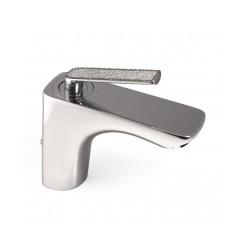 Izlietnes maisītājs ALGORA ar SWAROVSKI melns/hrom.