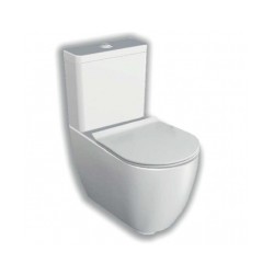 HATRIA FUSION pods uz grīdas ar skalojamo kastu un SLIM soft close vāku, balts [EN]