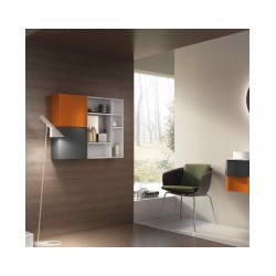 Mēbeļu komplekts ONDA 18, grafīts/oranžs