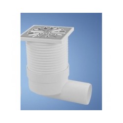 Grīdas noteces - nerūsējošā tērauda PVB DN50 ar sānu izeju