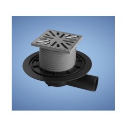 Grīdas noteces - nerūsējošā tērauda PVBU DN50 ar sānu izeju