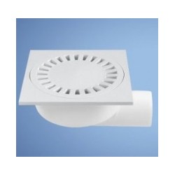 Grīdas noteces PVB DN50 balta 100*100