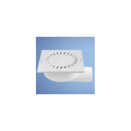 Grīdas noteces PVB DN50 balta 100*100