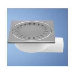 Grīdas noteces - nerūsējošā tērauda PVB DN50 100*100